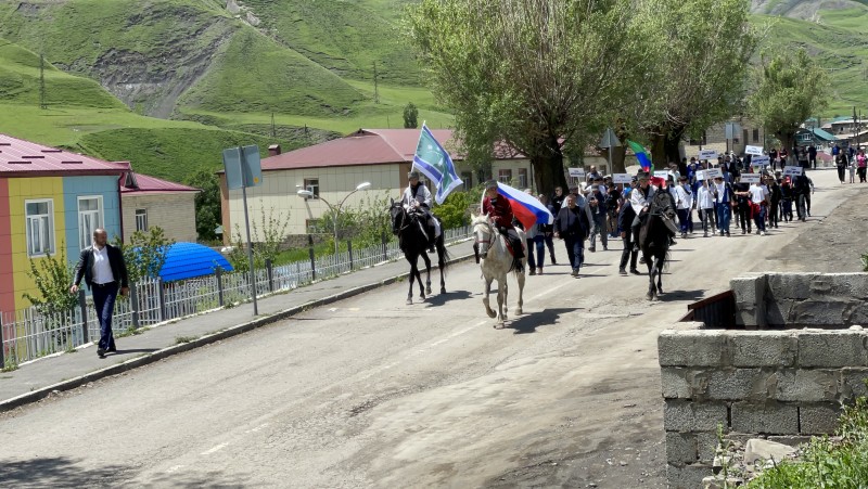 В Агульском районе прошли спортивные соревнования в честь Дня России и Героя России Зулкаида Каидова