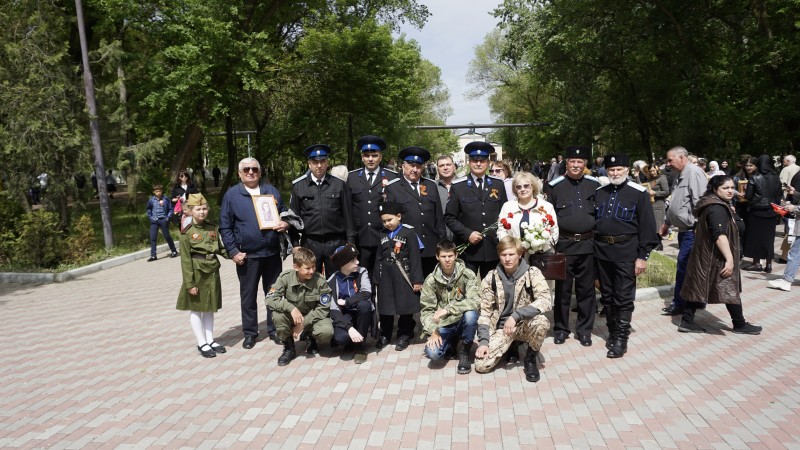 Кизлярские казаки приняли участие в мероприятиях, посвященных Дню Победы.