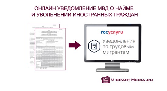 Работодатели теперь могут уведомлять МВД о найме и увольнении иностранных граждан онлайн