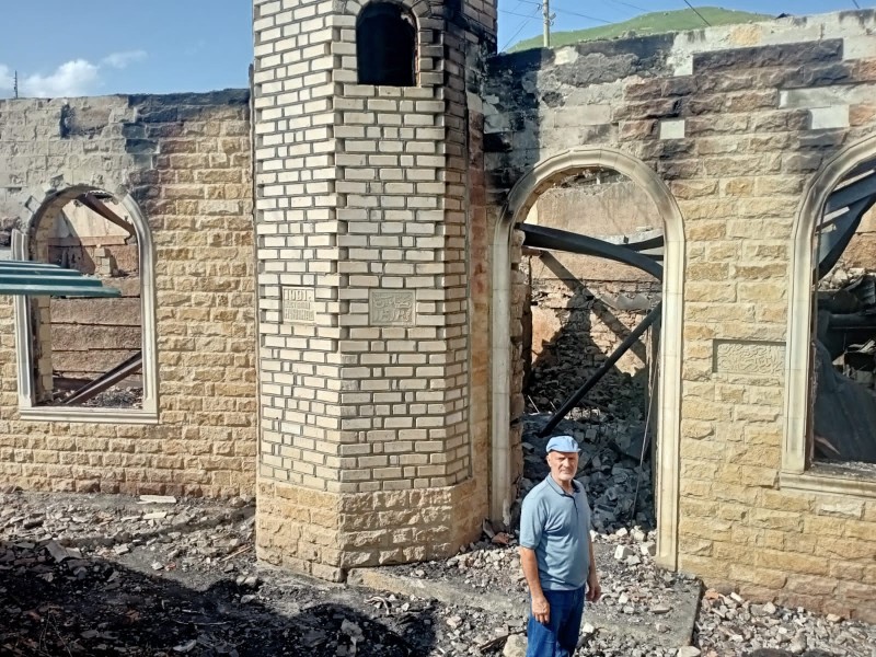В Шамильском районе Дагестана сгорела мечеть