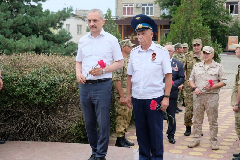 Память погибшего воина правопорядка почтили в Махачкале