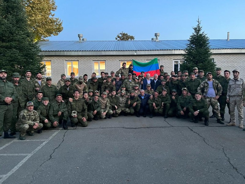 Представитель Правительства Республики Дагестан в Краснодарском крае Магомед Нурудинов встретился с мобилизованными дагестанцами